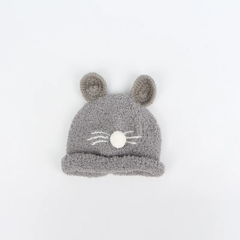 new fashion winter Cute Toddler Kids Girl Boy Baby Infant Winter Warm Crochet Knit Hat Beanie Cap Cat Kid Cap