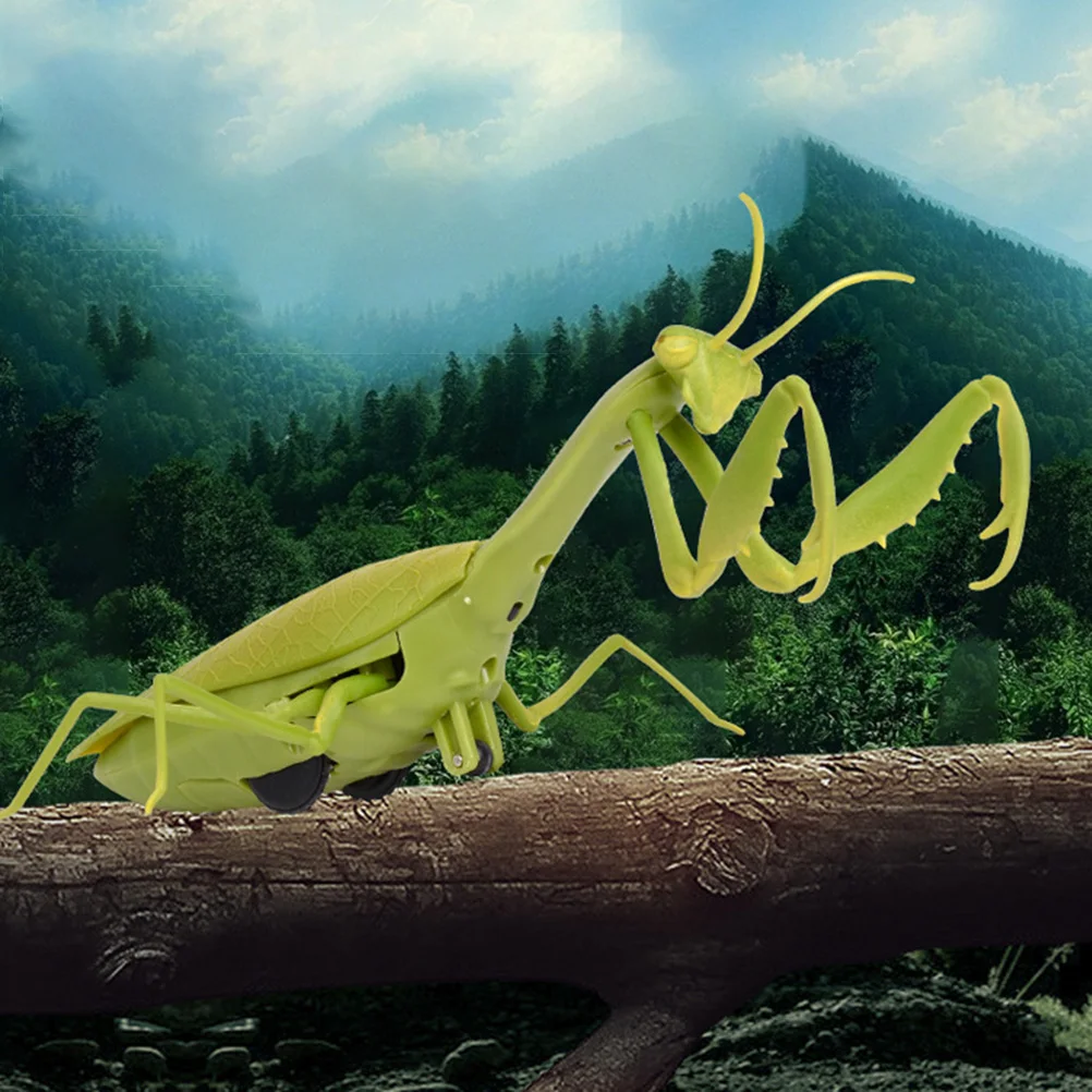 Электрический инфракрасный пульт дистанционного управления имитация Mantis игрушка Реалистичная Мини RC Mantis насекомое страшный трюк детские игрушки на Хэллоуин Рождество