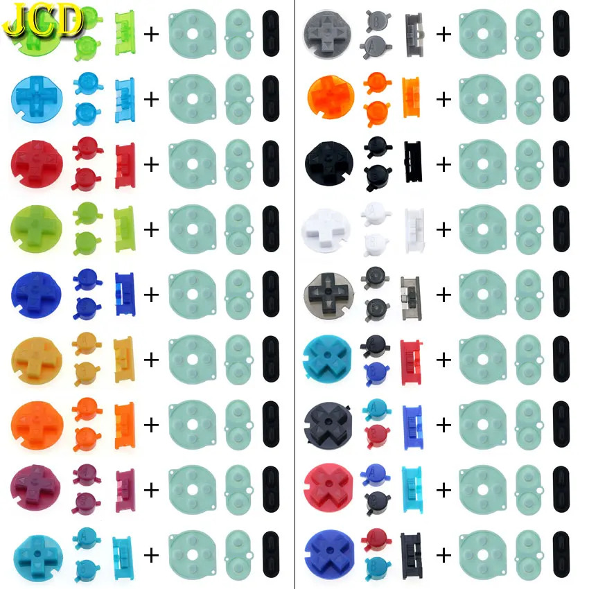 Jcd Per Nintendo Game Boy Color Silicone Pad Pulsante Conduttivo Per Gbc Power On Off Button Ab Buttons D Pads