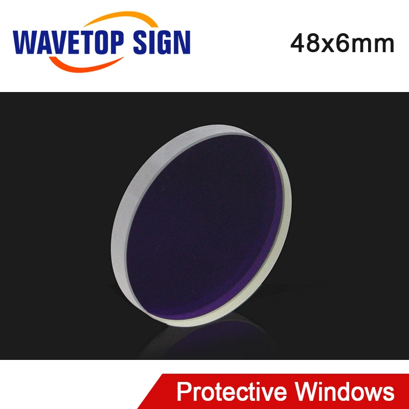 WAveTopSign 1064nm Laser Protective Windows D48x6mm Quartz Fused Silica for Fiber Welding Cutting Head Machine Parts | Инструменты