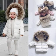Детская куртка с капюшоном из искусственного меха детская зимняя плотная теплая куртка для маленьких мальчиков и девочек, пальто, верхняя одежда осенне-зимние детские пальто