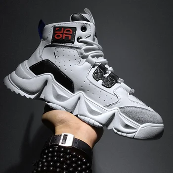 

Autumn New Men's Casual Shoes Fashion High Top Sneakers for Men Comfortable Outdoor Non-slip Adult Walking Shoes Zapatos Hombre