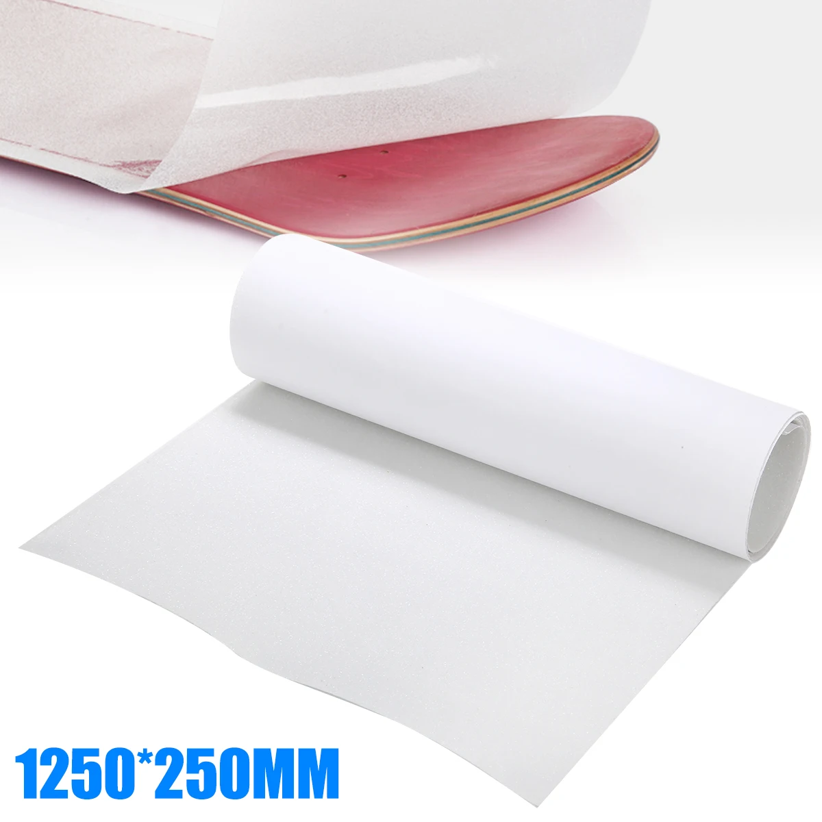 Excellent 125 x 25cm PVC Clear Longboard Skateboard Thickened Griptape Sticker Grip Tape Sheet New