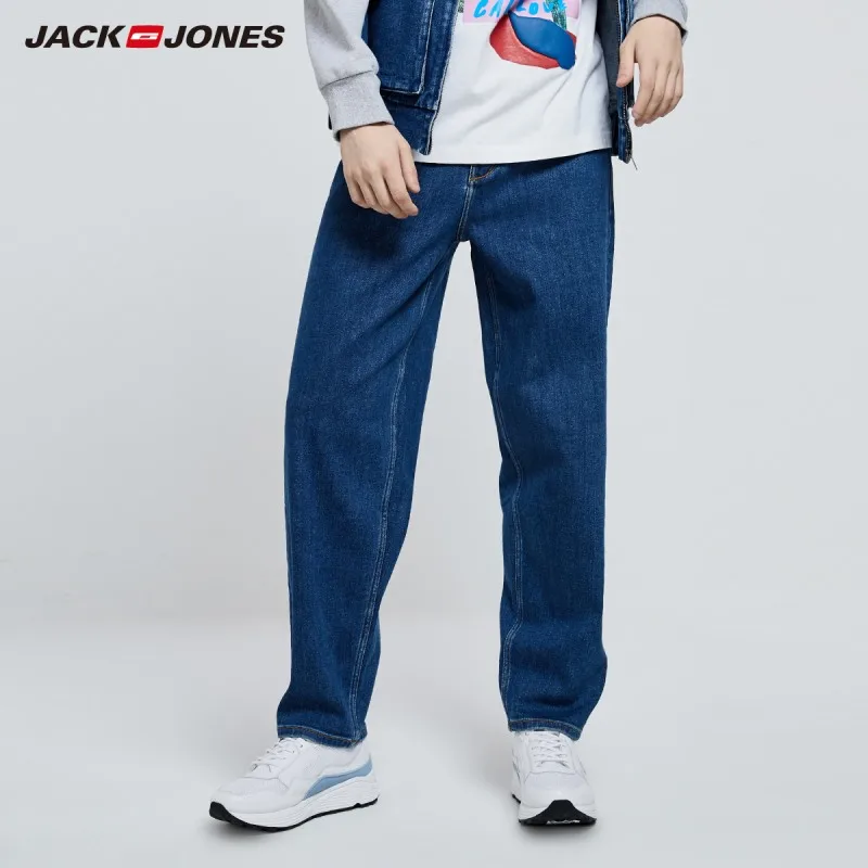 Мужские джинсовые брюки JackJones в стиле хип хоп Модные свободные джинсы Menswear