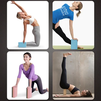 

1Pc Brick Block Bamboo Wood Yoga Fitness Stretching Practical Brand new