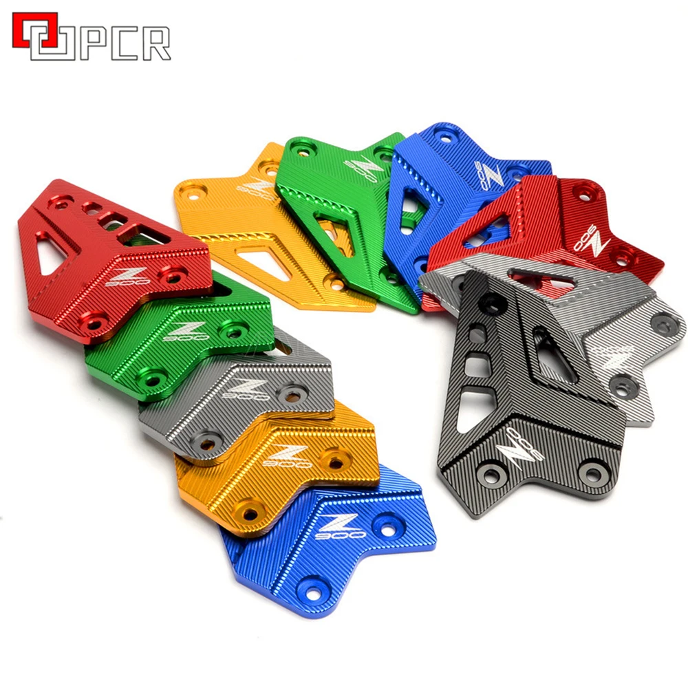 5 Color Motorcycle FootPeg Footrest Rear set Heel Plates Guard Protector For Kawasaki Z900 Z 900