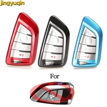 

jingyuqin ABS Paint Remote Car Key Case Cover for BMW X5 F15 X6 F16 G30 7 Series G11 X1 F48 F39 Accessories 4 Buttons