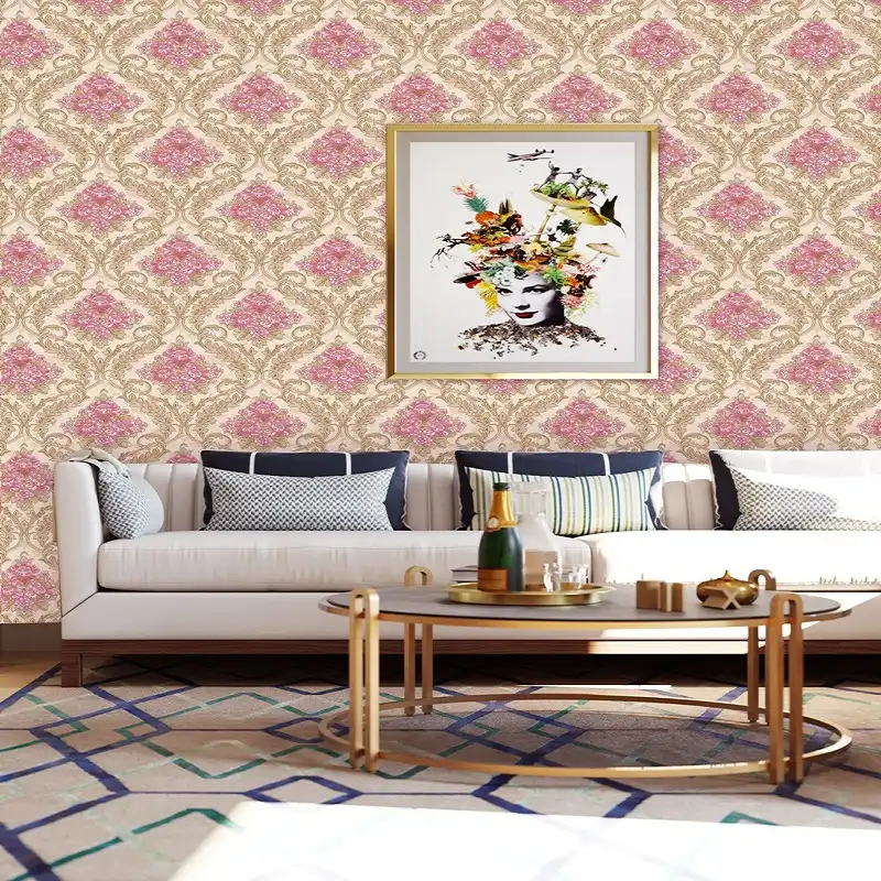 3d Pvc Wall Panel And Wallpaper Sticker Waterproof Self Adhesive Damascus Wall Paper For Home Interior And Store Decorating Wallpapers Aliexpress