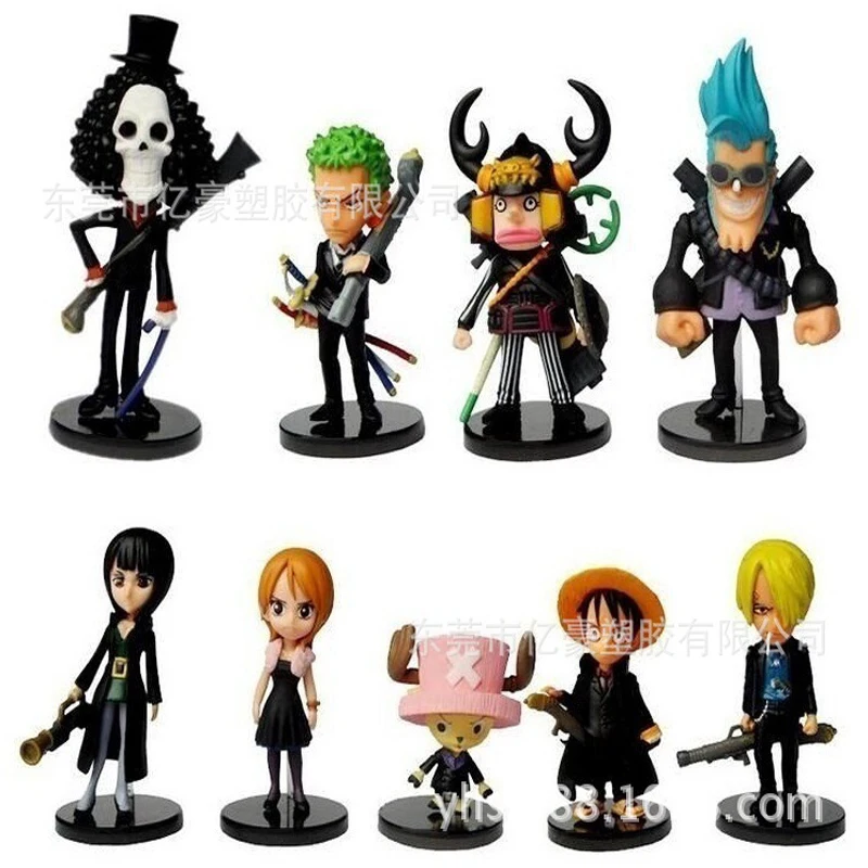 Пиратский персонаж pop9 Аниме Кукла One Piece фигурка Ace Shanks Обезьяна D Luffy Zoro Sanji