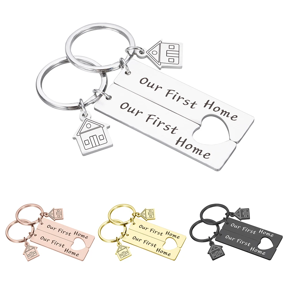 

Personalized Keychains for Men Women Anniversary Our First Home Keychains Gift for Boyfriend Girlfriend Key Chain Accessories