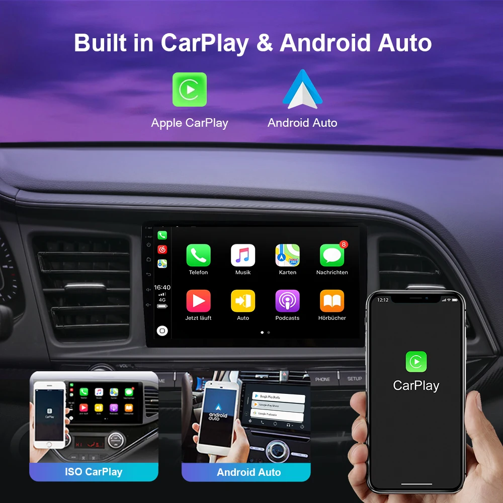 Car Radio Android 2din For KIA Cerato Forte 2008-2014 Black Frame Navigator Goods 9inch 8Core DSP Carplay Support Steering Wheel