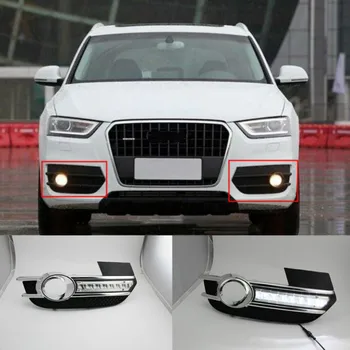

2pcs White Daytime Running Light Driving Fog Lamp DRL for Audi Q3 2012-2015 AB