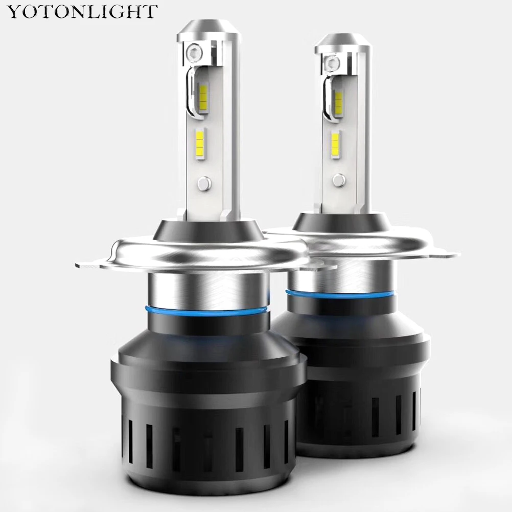 YOTONLIGHT 2 предмета светодиодный H4 лампы светодиодный H11 H1 H7 фары автомобиля светодиодный HB3 9005 HB4 9006 9004 9007 H13 880 881 H3 лампа 50В, 10000LM 6500k