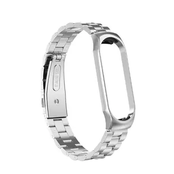 

Mi Band 4 Strap Metal Stainless Steel For Xiaomi Mi Band 4 Strap Compatible Bracelet Miband 3 Wristbands Pulseira Miband3