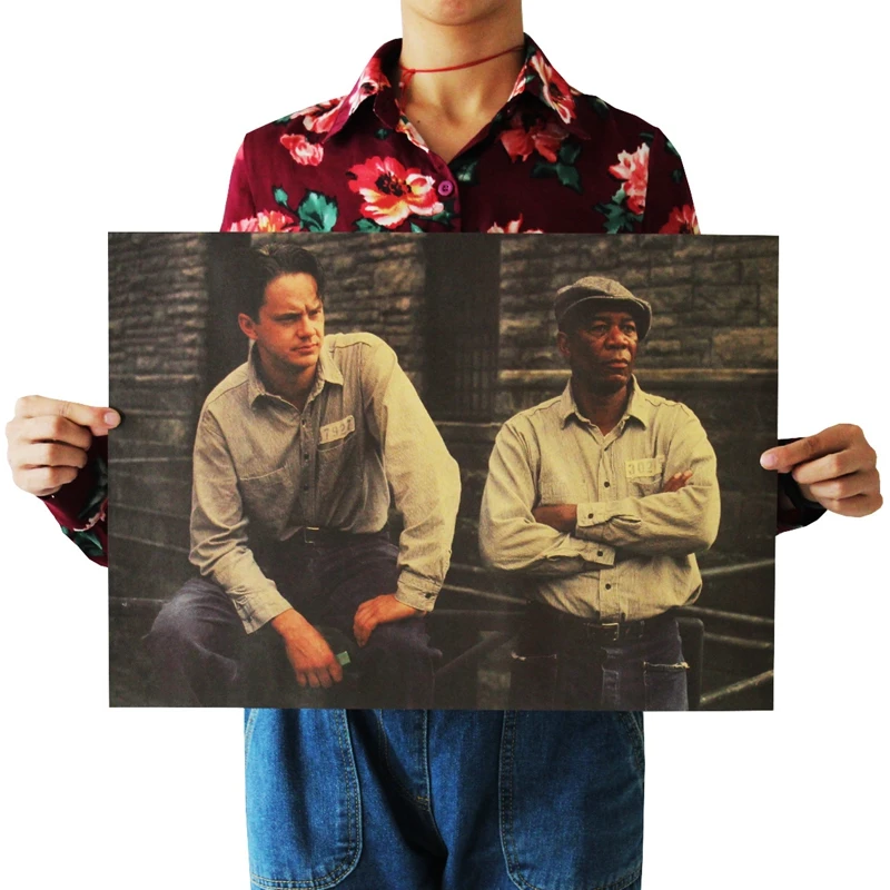 Movie The Shawshank Redemption Series Retro Poster Home Wall Decoration Kraft Paper Painting 50.5x35cm kun faya kun painting