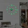 Luminous Wall Clock Glow 100cm Large Hanging Clocks DIY Digital Quiet Glowing  Clocks Home Art Living Room Modern Decorations 2