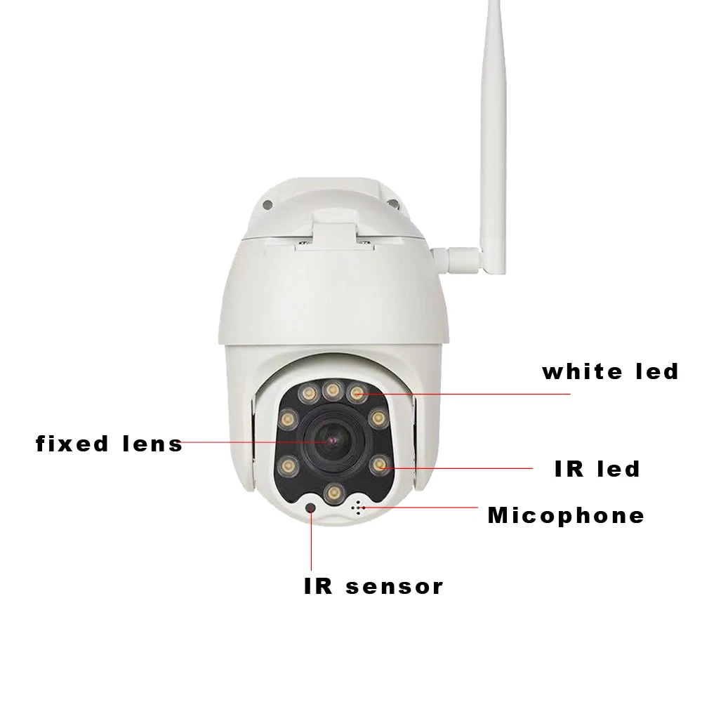 CamHi PTZ Wifi IP камера беспроводная 1080P купольная Onvif двухсторонняя аудио запись наружная Водонепроницаемая CCTV камера безопасности ip-камера