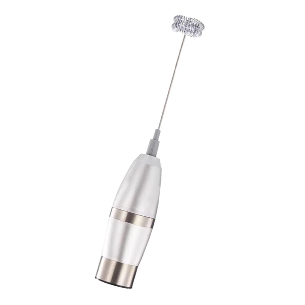 Electric Milk Frother Foam Maker with Stainless Steel Double Whisk Head Battery Electric Milk Frother Foam Maker with Stainless Steel Double Whisk Head Battery