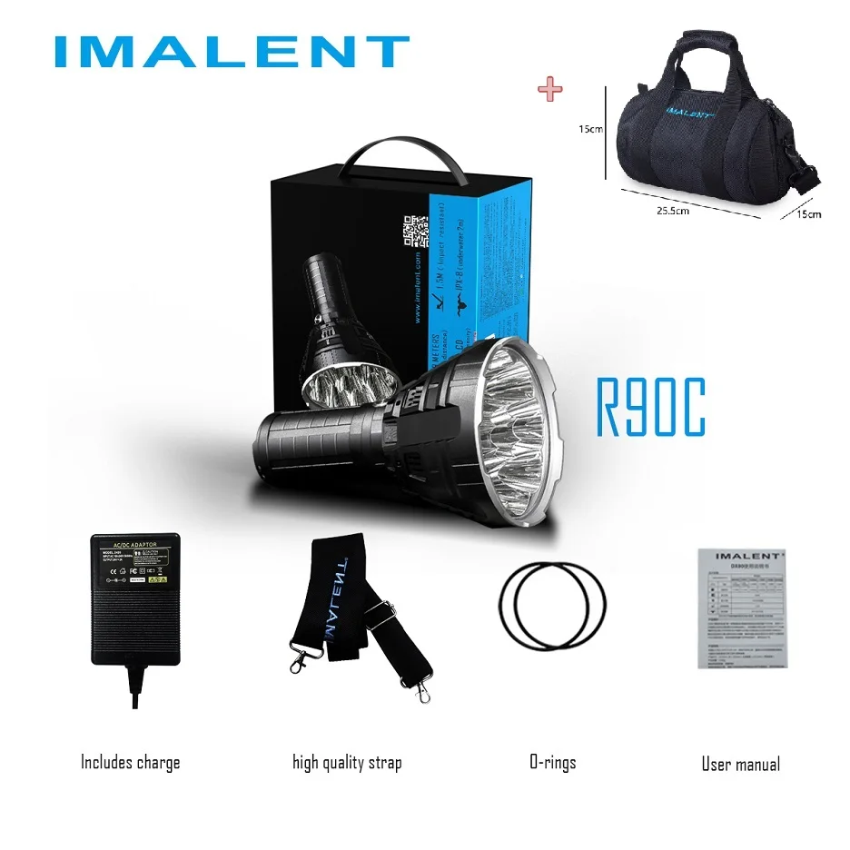 IMALENT R90C высокомощный светодиодный фонарик CREE XHP35 HI 20000 люмен перезаряжаемый с