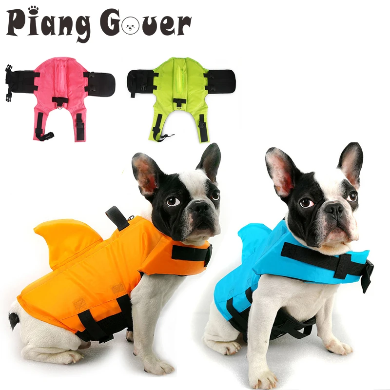 Chaleco salvavidas para perro, chaqueta salvavidas, ropa de baño para perros, traje baño para forma tiburón|Chalecos para perro| - AliExpress