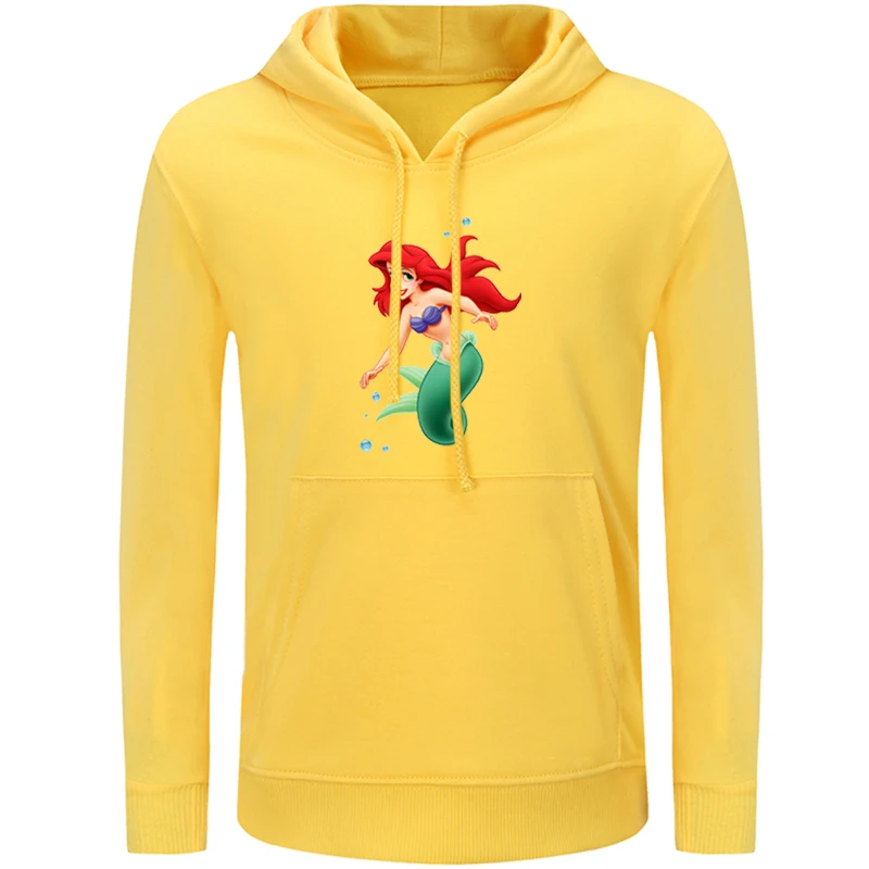 

Cute Cartoon The Little Mermaid Ariel Pattern Hoodies Kids Sweatshirt Childs Graphic Hoody Boys Girls Pullover Christmas Gift