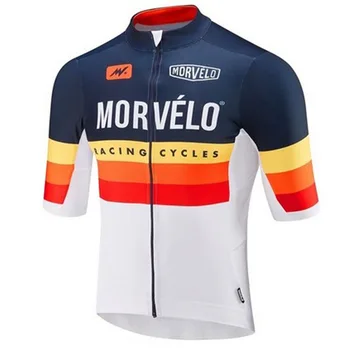 

Morvelo Pro Team Men's Summer Cycling Jersey Short Sleeve Shirt Quick Dry Bicycle MTB Bike Tops Clothing Wear Silicone Non-slip