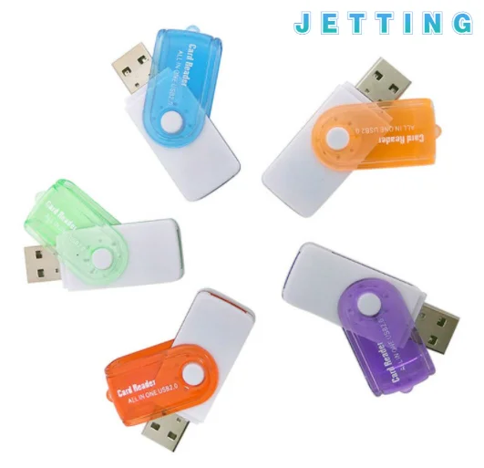 1pcs  High Speed Multi-Function USB Card Reader 4 In 1 For MS MS-PRO TF Micro Memory Card Smart Reader