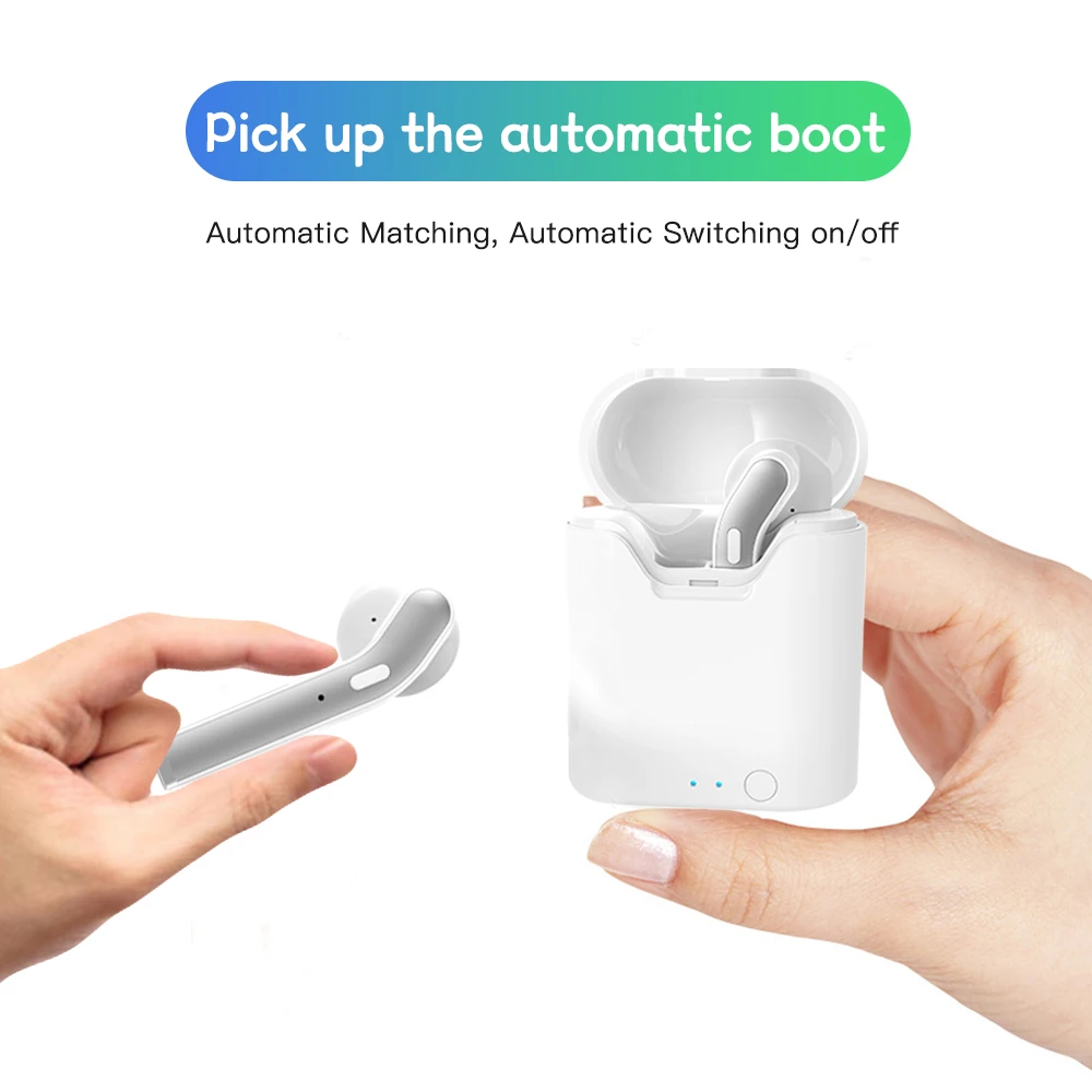 TWS Wireless Bluetooth Earphone 5 0 Hi fi Sound True Wireless Stereo Headset With Charging Case Head phones for Huawei iPhone