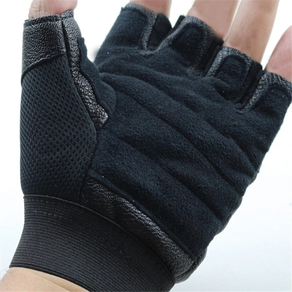 Men Women Gym Gloves Weight Lifting Bodybuilding Weight Lifting Gloves Fitness Training Gloves With Lengthen Wrist Straps 1011