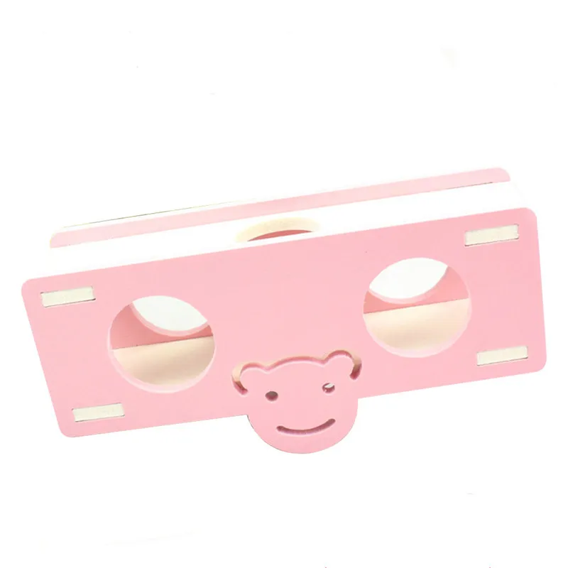 pink smile S Красочная и интересный хомяк Seesaw роликовая лестница для спортзала маленькая животные белка морская свинка маленькая мышка Спортивная упражняющая игрушка - Цвет: pink smile S