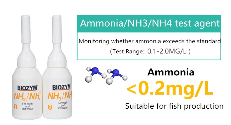 BIOZYM аквариум рН тест агент нитрит NO2 аммиак NH3 агент обнаружения пресная вода морская вода Универсальный