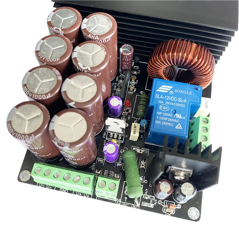 + irfb4227 classe d, amplificador digital, placa