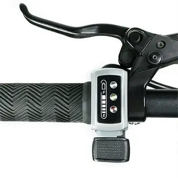 

Hot Ebike 36V 48V Thumb Throttle Speed Control w/ LED Display Power Indicator For Scooter Ebike Front Rear Wheel Hub Motor