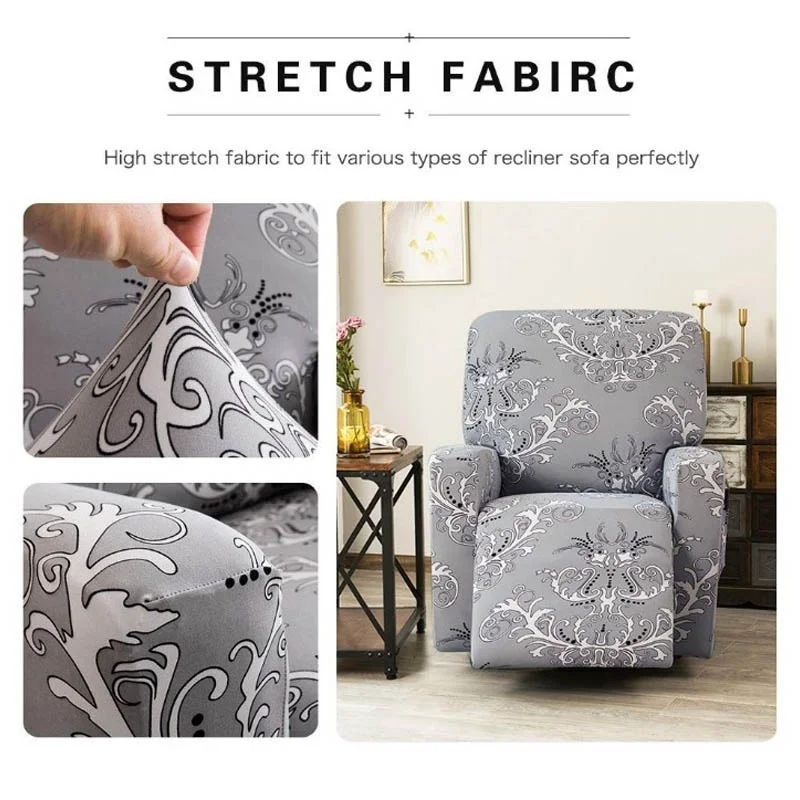 All-inclusive Sofa Cover Elasticity Stretch Anti-slip Furniture Slipcovers Chair Protector Single Seat Sofa Recliner Couch Cover