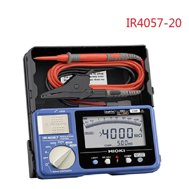 Hioki IR4057-20 5-диапазон цифровой тестер сопротивления изоляции с алюминиевой крышкой, 50В/100MOhm-1000V/4000 МОм