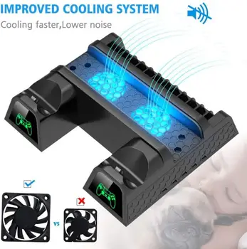 

New 1pcs Multifunction PS4 Pro Console Controller Charger PS4 Multi-function Vertical Cooling Bracket Cooler Smart Accessories