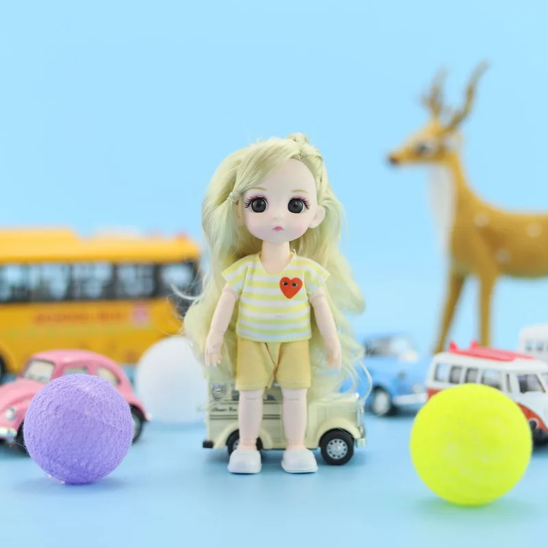 12 стилей BJD Кукла Одежда 1/12 16 см мини платье Повседневная одежда кукольный домик