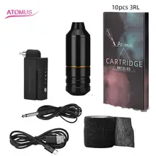 Фирма atomus тату-ручка роторная Тайваньская моторная короткая машинка для тату с RCA шнур для тату-машины татуировки боди-арт
