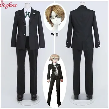 

New Danganronpa Anime Cosplay Togami Byakuya Costume Cos Man Uniform Cosplay Costume Coat+Shirt+Pants Halloween cosplay and wig