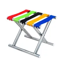 

Outdoor Folding Stool Stainless Steel Portable Fishing Chair Kamp Sandalyesi Foldable Chair Camping Chair Beach Chair
