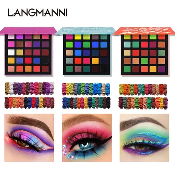 

Langmanni 25 colors matte eyeshadow palette long-lasting makeup eyeshadow pallete waterproof pigment sombras the shadows TSLM1