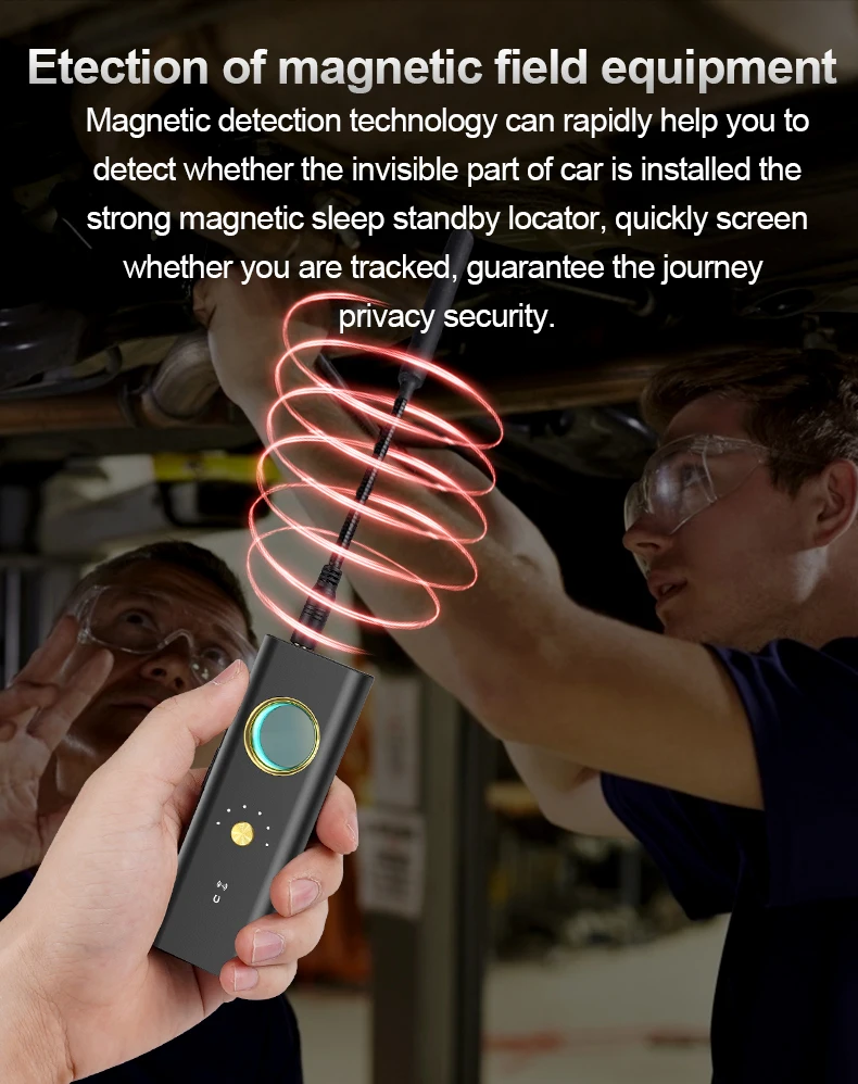 Hidden Camera Spy Bug Detector Anti Spy Things Mini Wifi Wireless Signal Cam SM GPS Tracker Wiretap Finder Anti-sneak Shooting Hidden Camera Detector Infrared Camera Detector Camera Detector Signal Detector