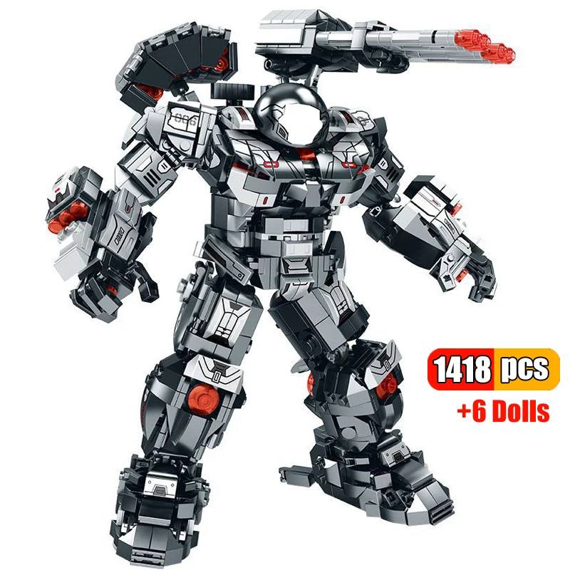 Repaste Dum Humanistisk 1418pcs Creative City War Super Armor Robot Building Blocks Military Iron  Machine Warrior Mecha Figures Bricks Toys Gifts Boys - Blocks - AliExpress