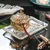Butterfly Flower Crystal Glass Candy Jar, Dried Fruit Plate, Sugar Bowl, Jewelry Box with Lid, Living Room 3