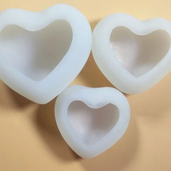 

DIY Crafts Resin Crystal Epoxy Mold 3D Love Heart Cake Chocolate Silicone Mould 634D
