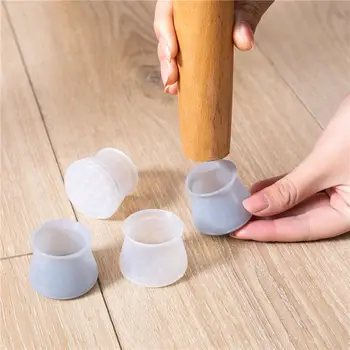 

8PCS chair Table leg foot covers floor Silicone Cap Pad Furniture Table Feet Cover Floor Protector parquet wood flooring parquet
