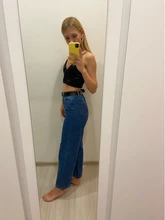 Leg-Jeans Trousers Clothing Pants Bottom Vintage Streetwear High-Waist Wide Baggy Denim