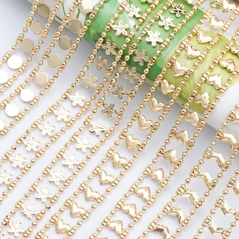 

Sanying C105 Richly shaped 18K gold-plated 0.3 micron DIY handmade chain suitable for women’s DIY bracelet necklace 1m/lot