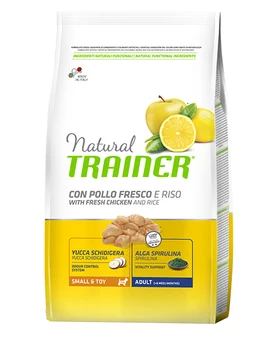 

TRAINER TRAINER NATURAL SMALL & TOY CHICKEN & RICE for adult dogs of small breeds with chicken and rice