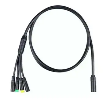 

Cable Bike Stable Wiring Harness Waterproof Insulation Mid Drive Motor Replacement Accessories Black For Bafang 1T4